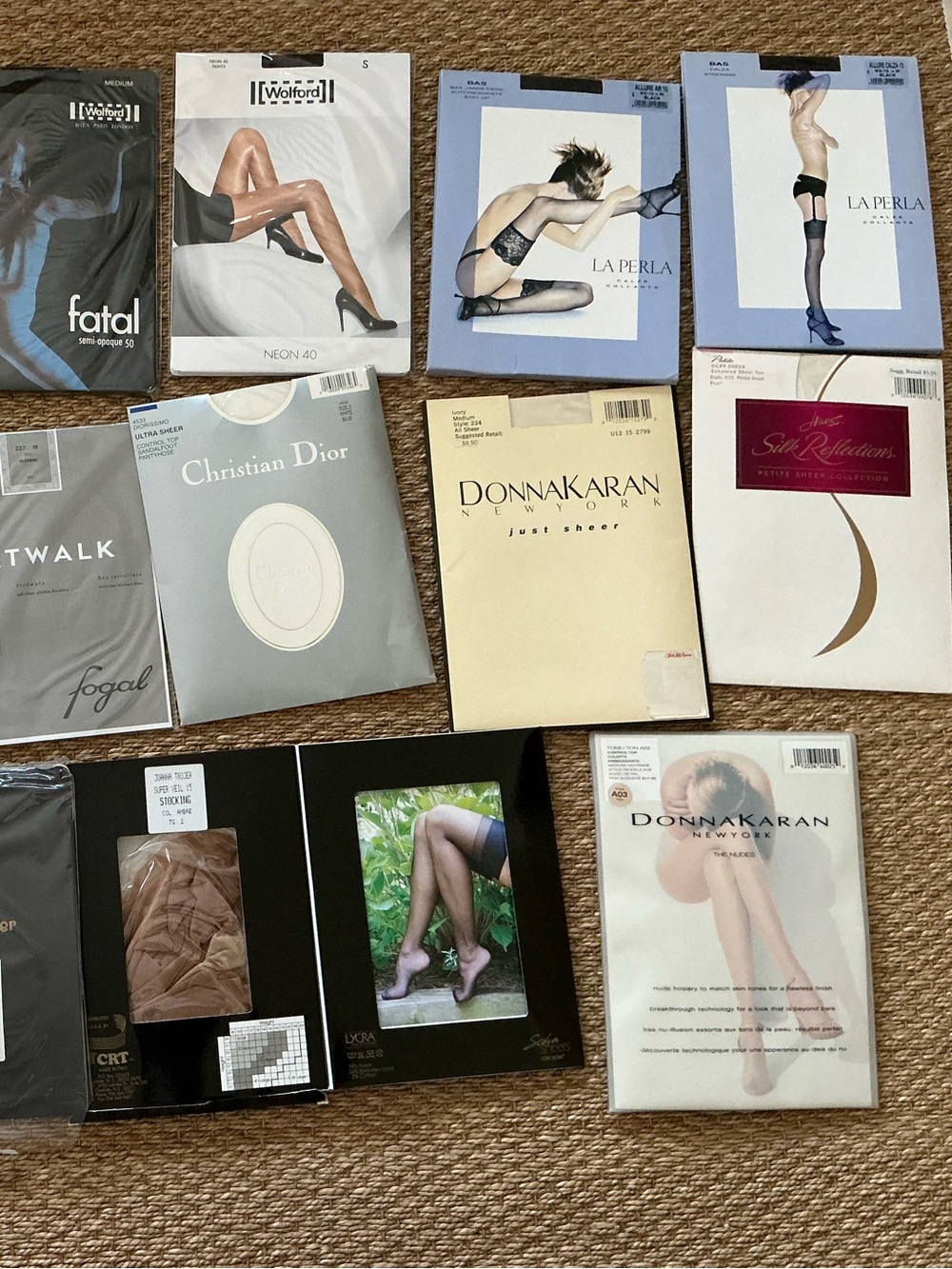 Vintage Designer Hosiery Lot • Wolford • La Perla • Dior • DKNY • Fogal